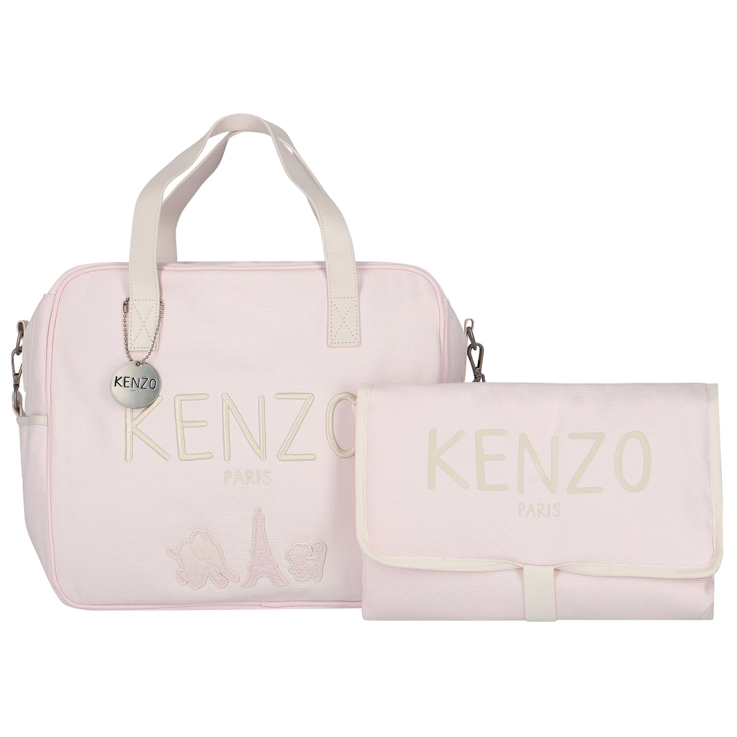 Pink Logo Baby Changing Bag, 1, hi-res